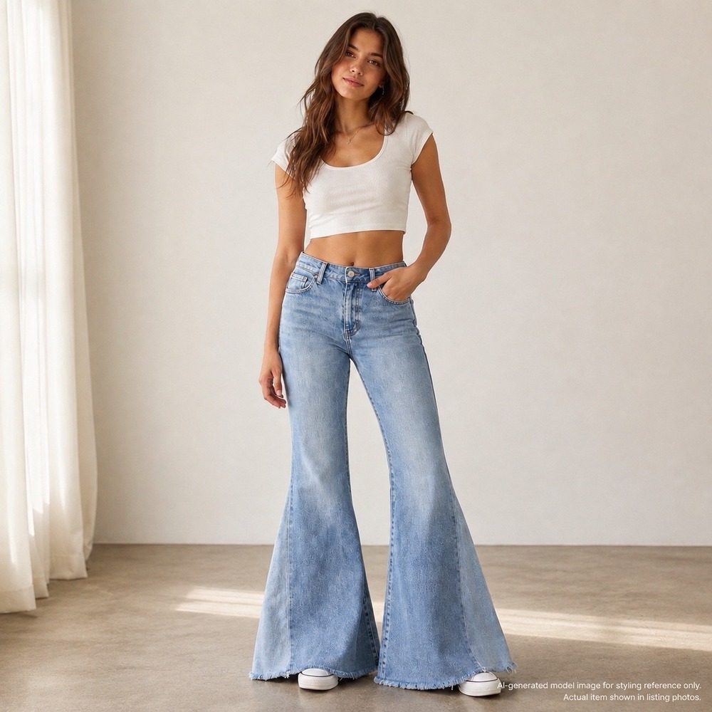 American Eagle Outfitters Light Blue Flare Jeans
